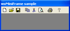 wxMiniFrame Sample
